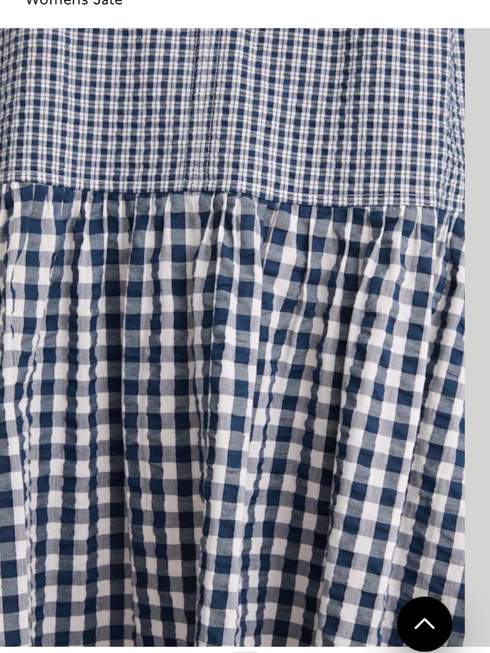 Madewell Blue & White Gingham Mini Dress - Picture 3 of 7